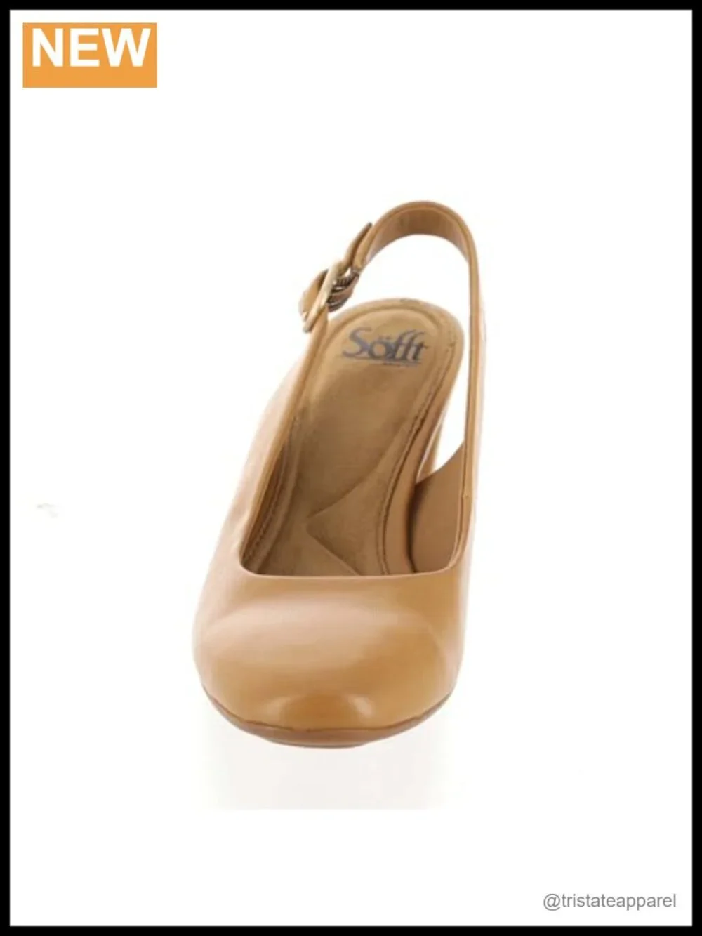 Sofft Lilly Leather Block Heel Slingback Dress Sandals Women's